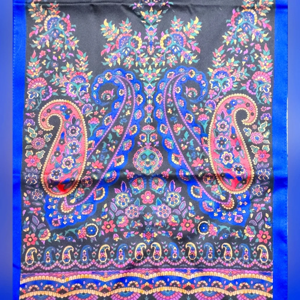 Bloomingdale's Paisley Floral Silk Oblong Scarf